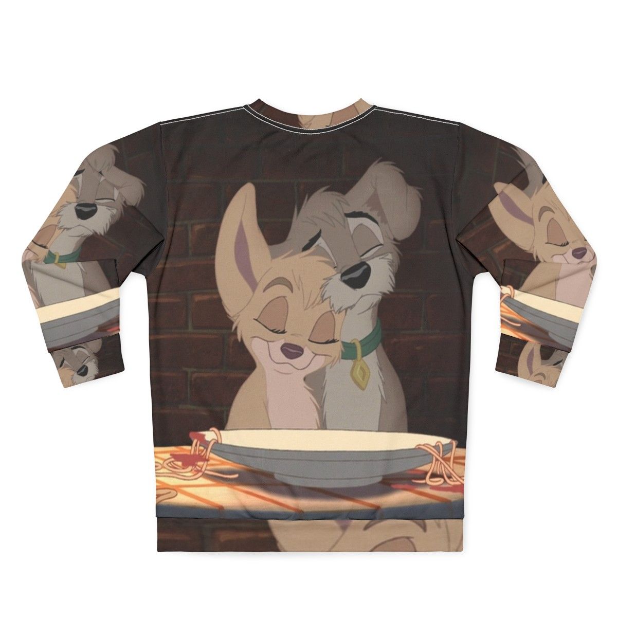 Angel and Scamp Lady and the Tramp 2 Dog Sweatshirt - Back