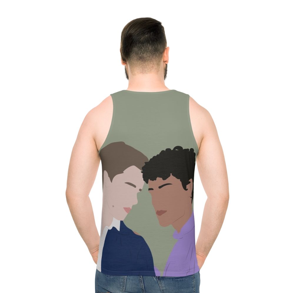 Young Royals Season 2 Unisex Tank Top with Prince Wilhelm and Simon - men back