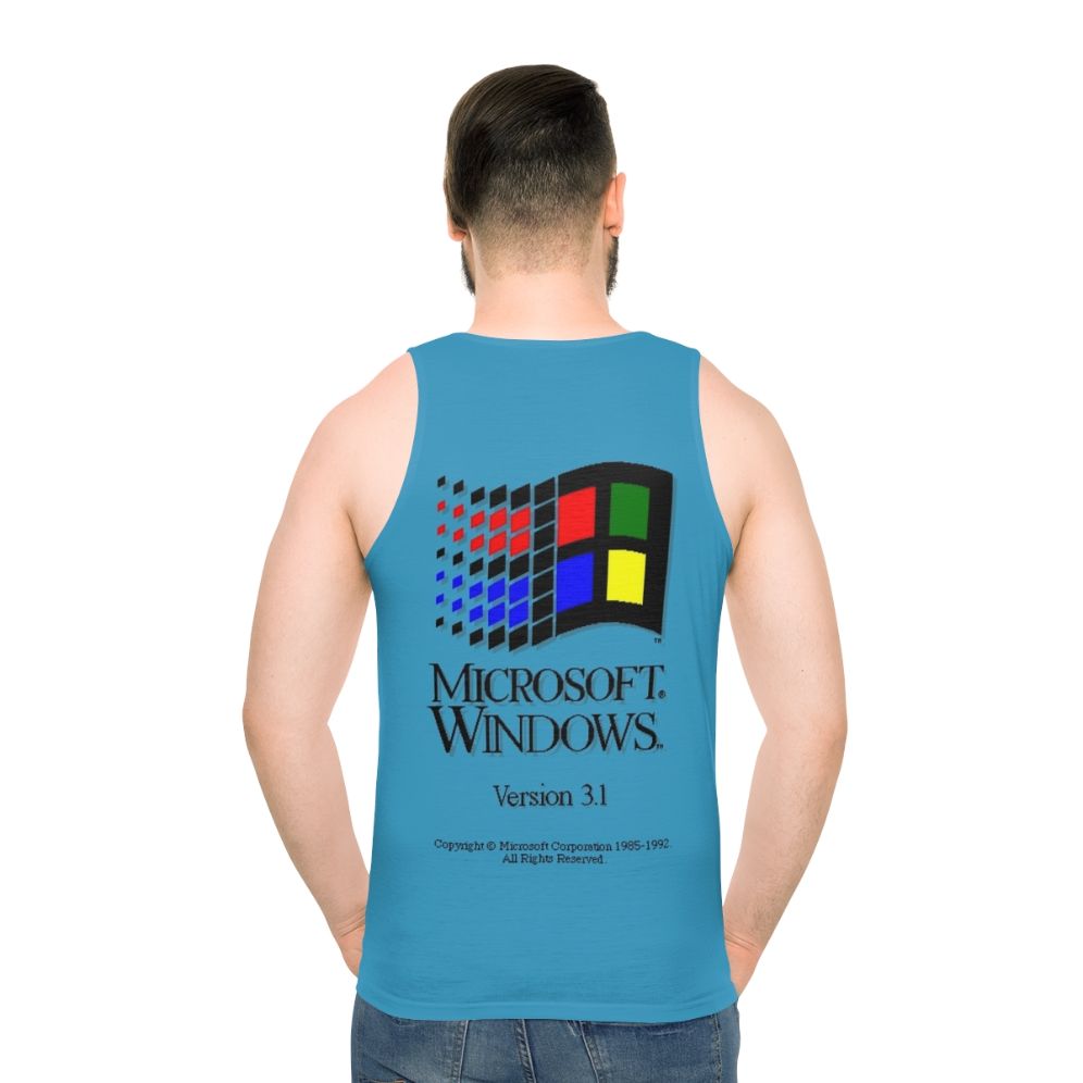 Windows 3.1 Unisex Tank Top - men back