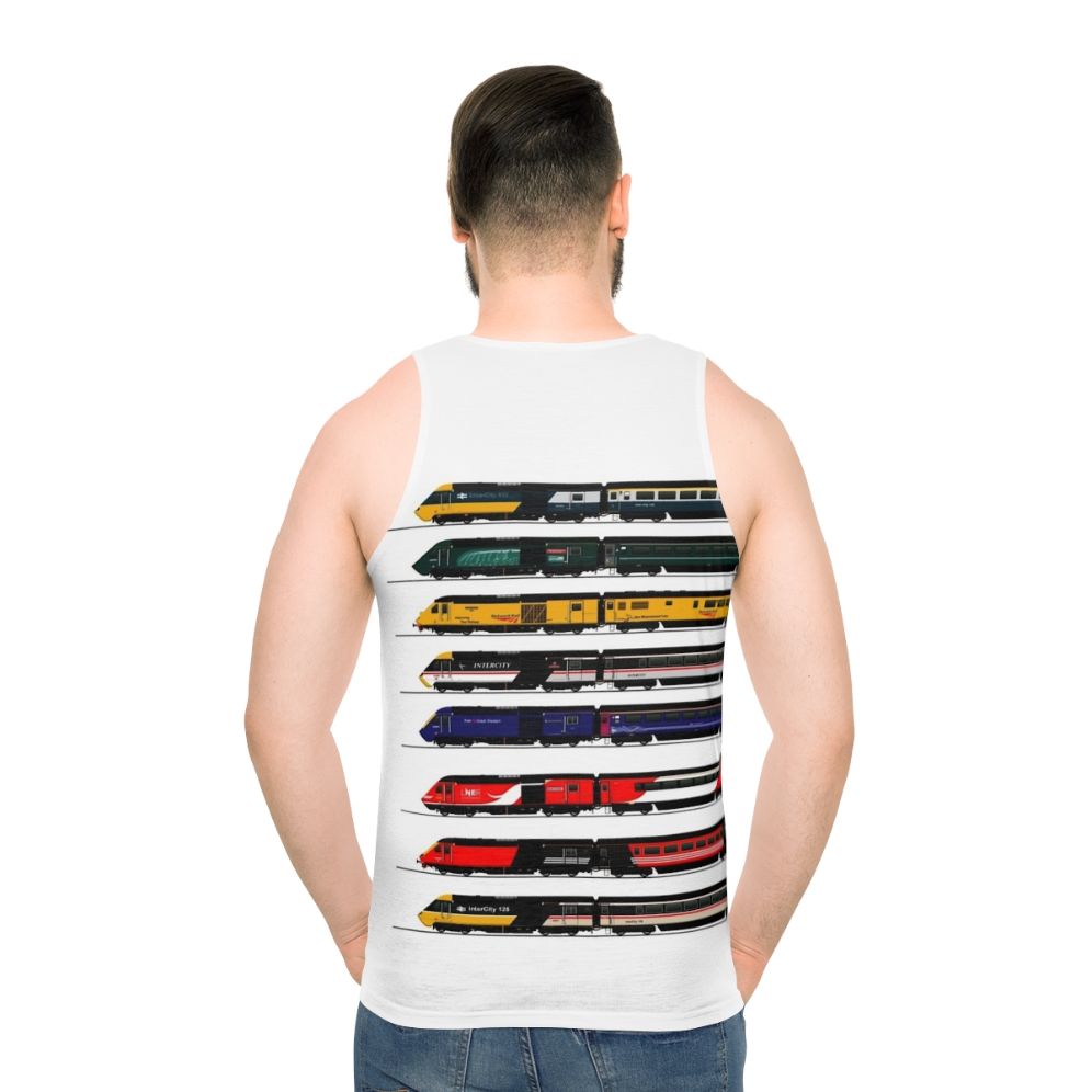 Intercity 125 HST Locomotive Unisex Tank Top - men back