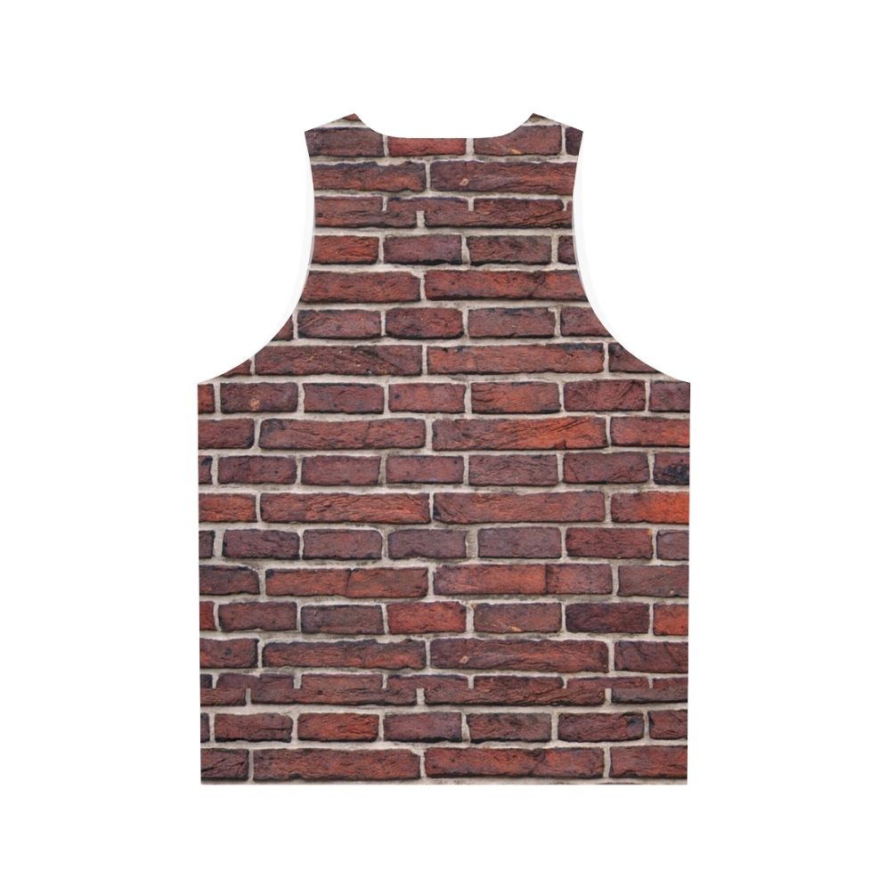 Brick wall unisex tank top - Back