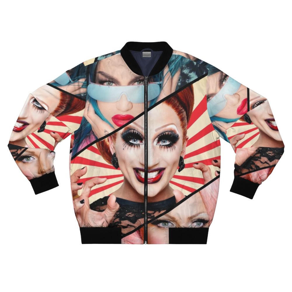 Rupaul's Drag Race Season 6 Bomber Jacket featuring popular queens like Bianca Del Rio and Adore Delano