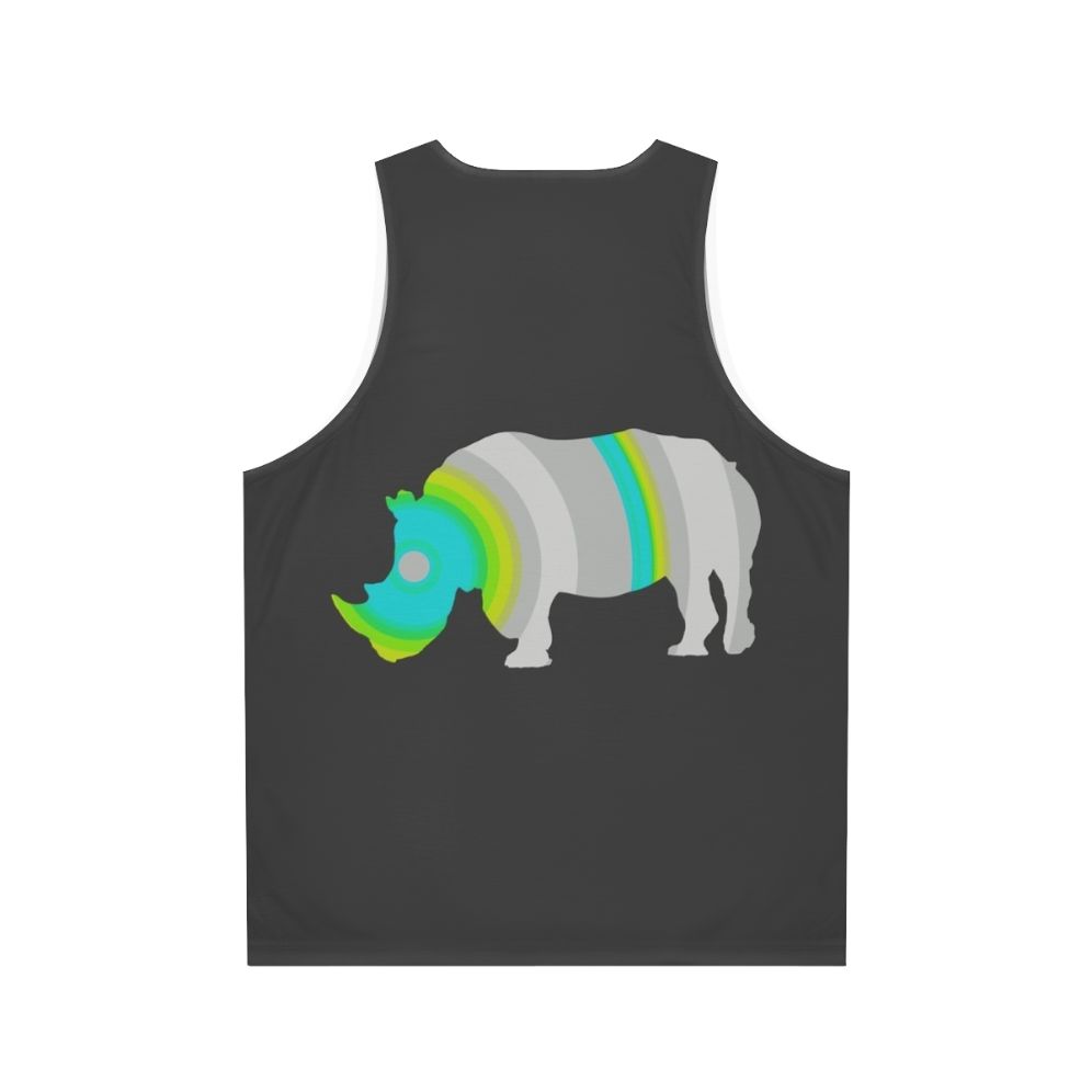 Rhinoceros Legendary Animals Unisex Tank Top - Back