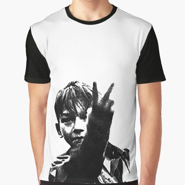 Retro graphic t-shirt featuring the movie Kes, which was set in Barnsley, England in 1969.