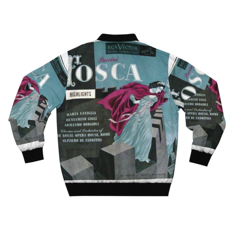 Tosca Opera Illustration Highlights Bomber Jacket - Back