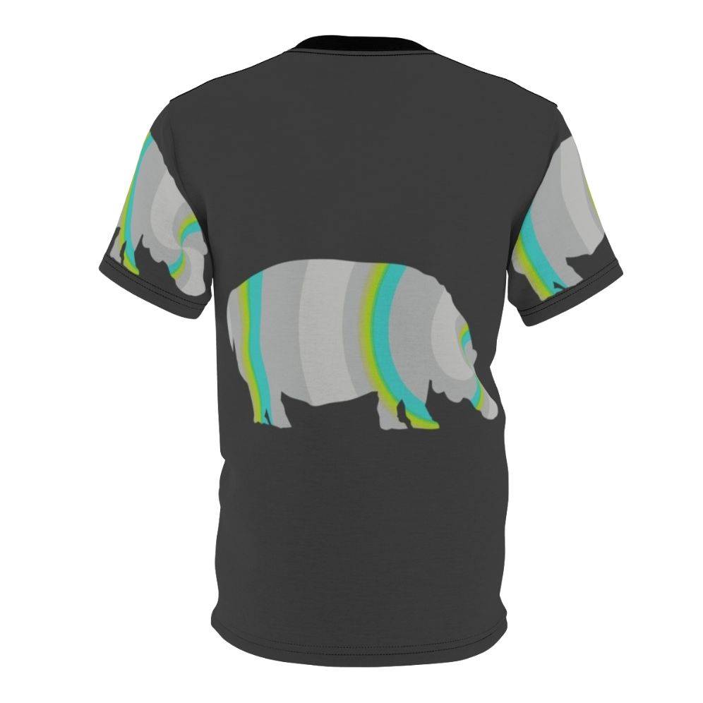 Vibrant Hippo Legendary Animal AOP T-shirt - Back