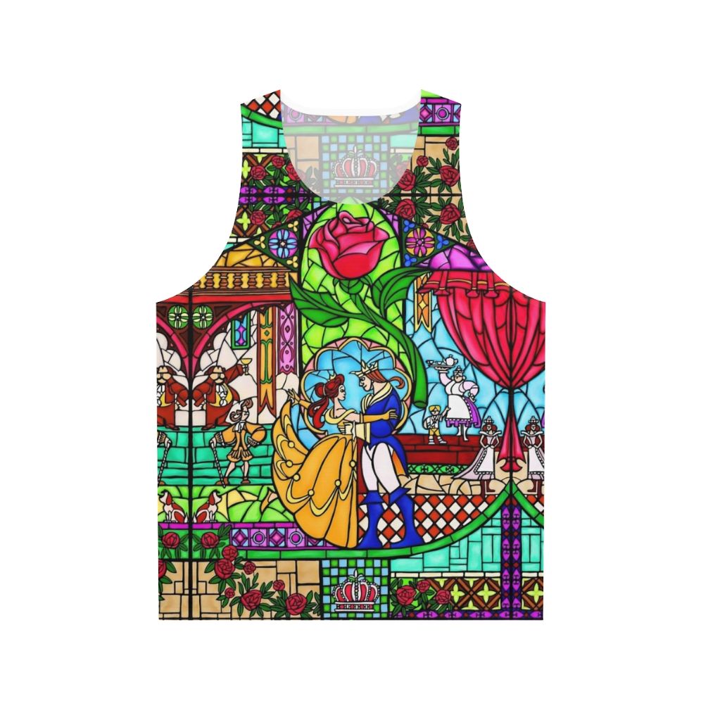 Stained glass window unisex tank top