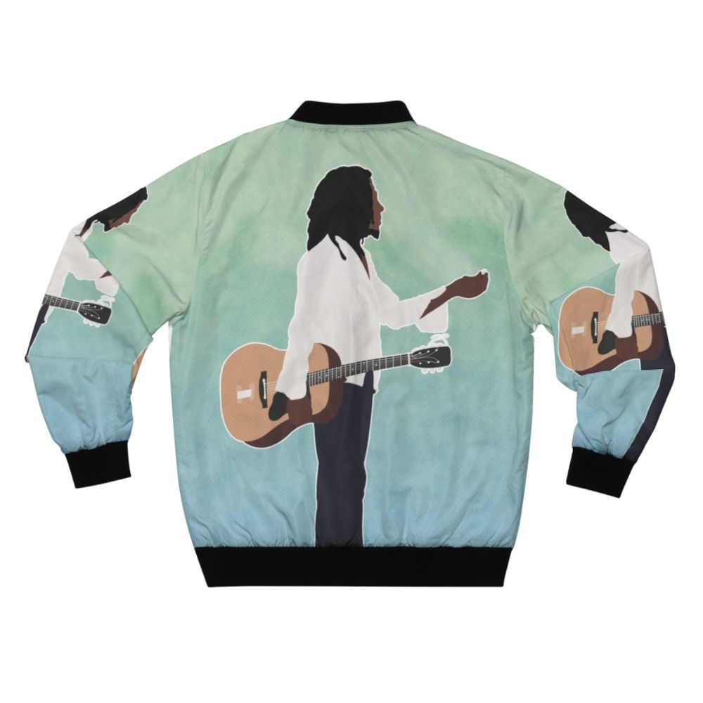 Bob Marley Reggae Inspired Bomber Jacket - Back