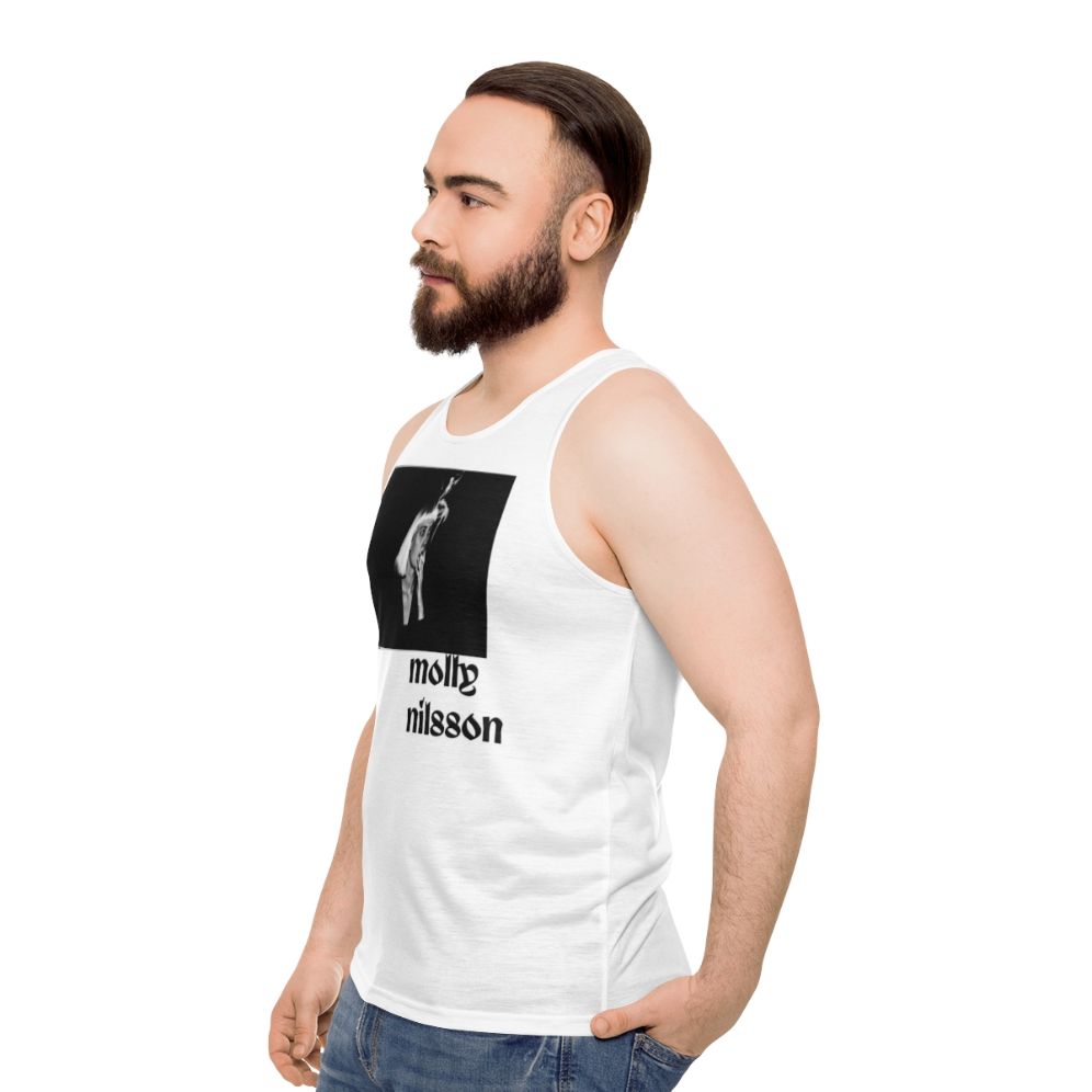 Molly Nilsson Berlin Indie Synthpop Coldwave Unisex Tank Top - men side