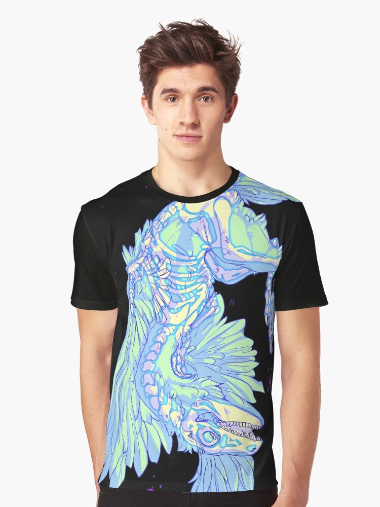 Archaeopteryx glow in the dark dinosaur graphic t-shirt - Men