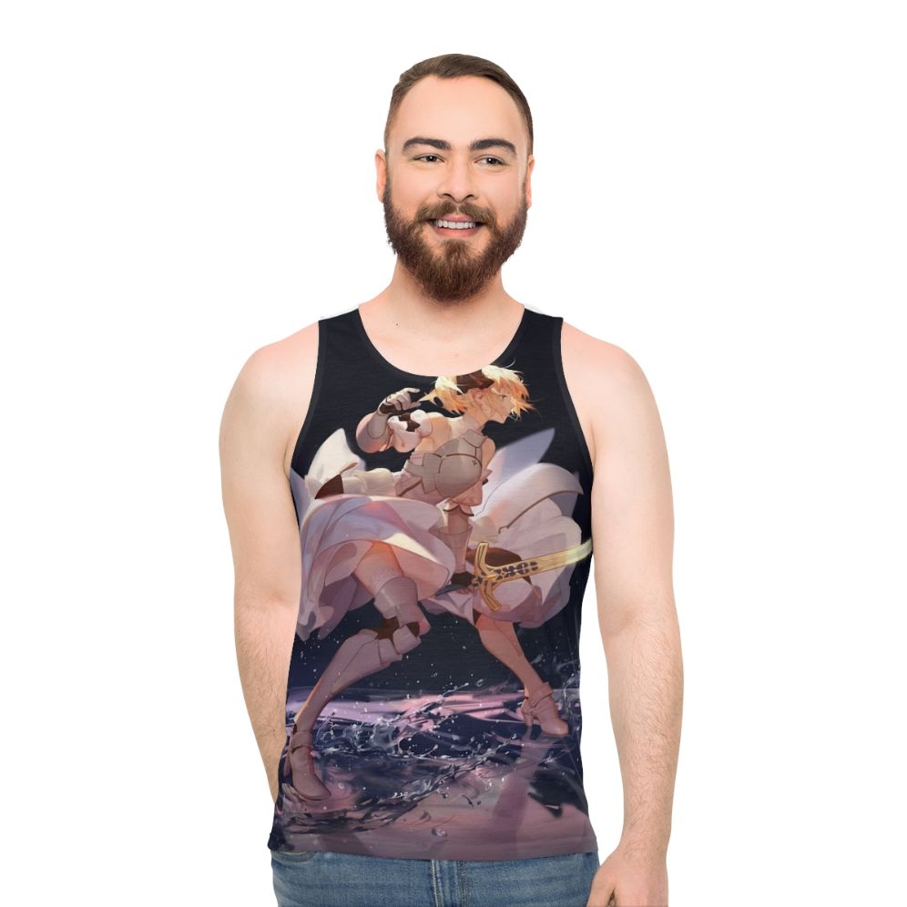 Saber Lily Fate Anime Unisex Tank Top - men