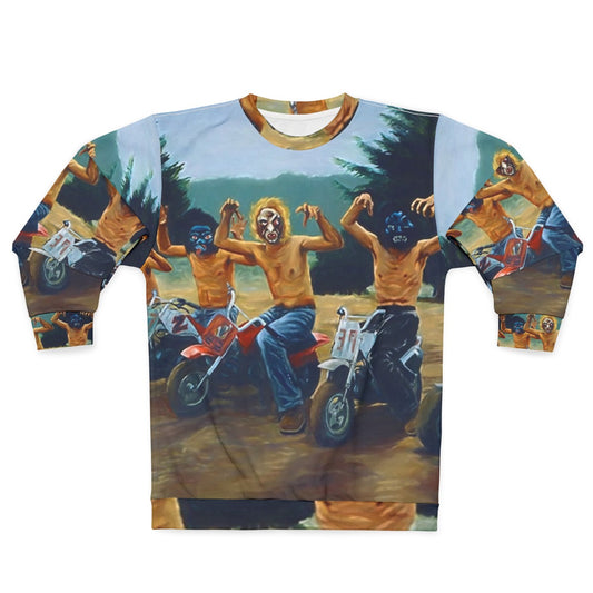 Wes Anderson's The Royal Tenenbaums painting inspired sweatshirt