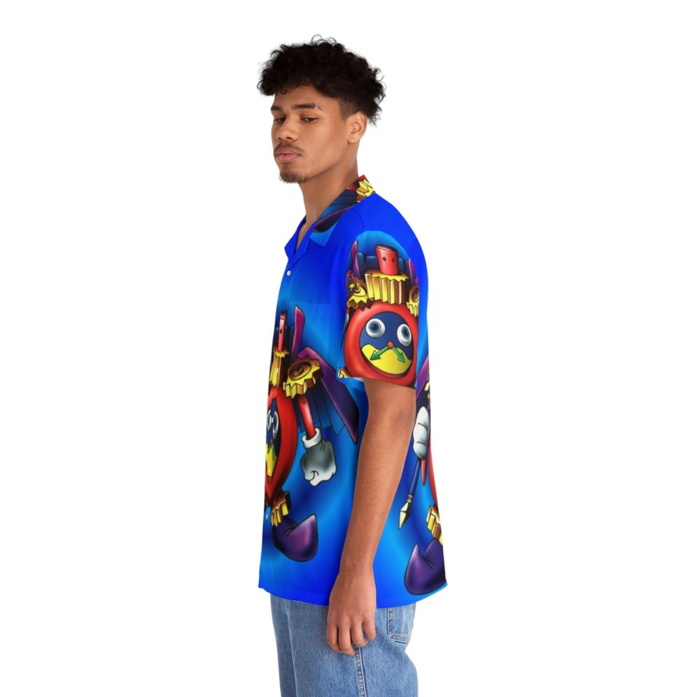 Time Wizard Hawaiian Shirt - YuGiOh Inspired Gaming Fashion - People Left