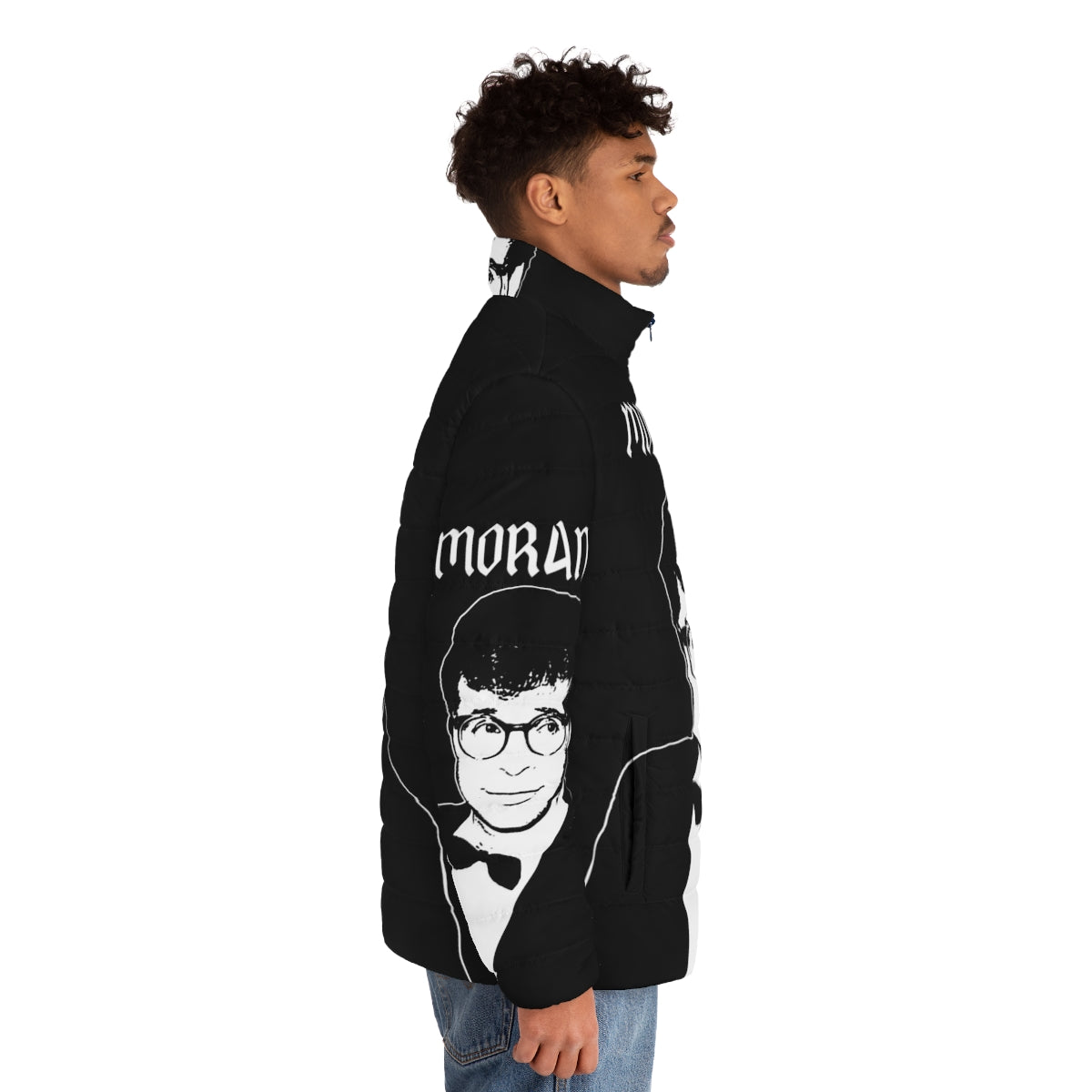 Moranis Retro Puffer Jacket - Iconic Comedy Style from the 80s and 90s - men side right