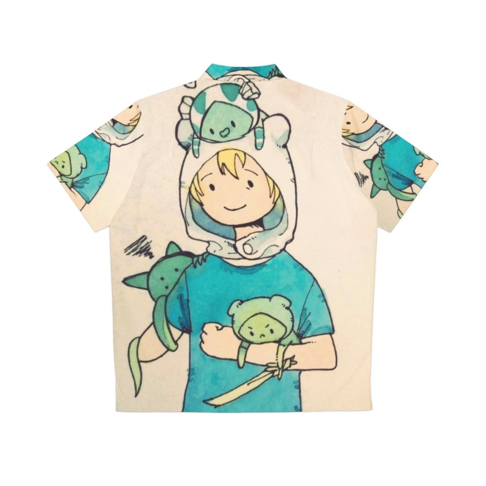 Vault Boy vaporwave Hawaiian shirt - Back