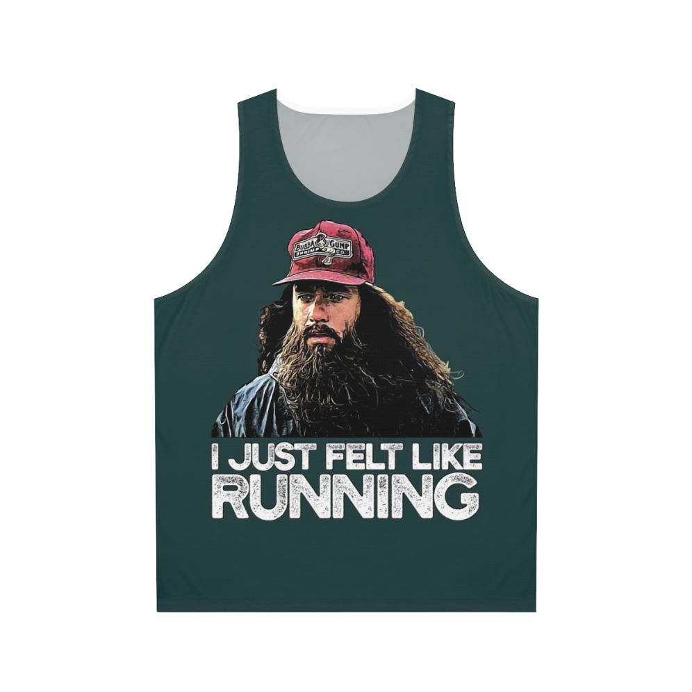 Forrest Gump inspired "I Just Felt Like Running" unisex tank top