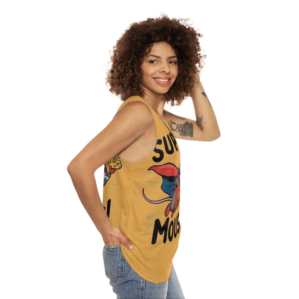 Super Mouse Unisex Graphic Tank Top - women side