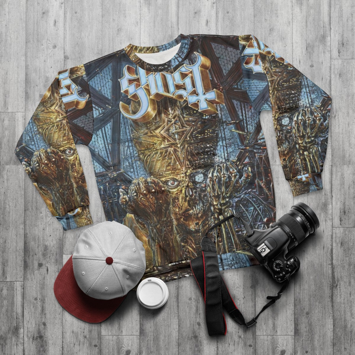 Ghost Divide Et Impera Tour 2023 Heavy Metal Band Sweatshirt - flat lay