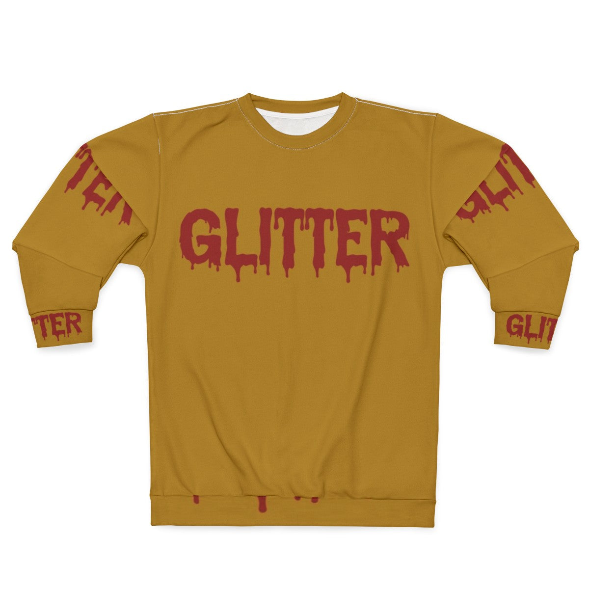 Glitter In Blood Horror Typography Sweatshirt