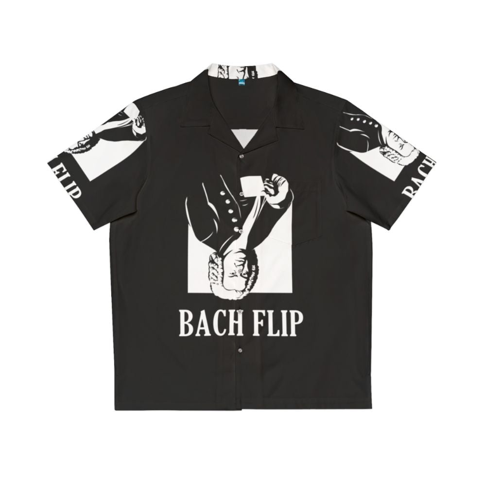 Bach Flip Hawaiian Shirt featuring a music-inspired pun design