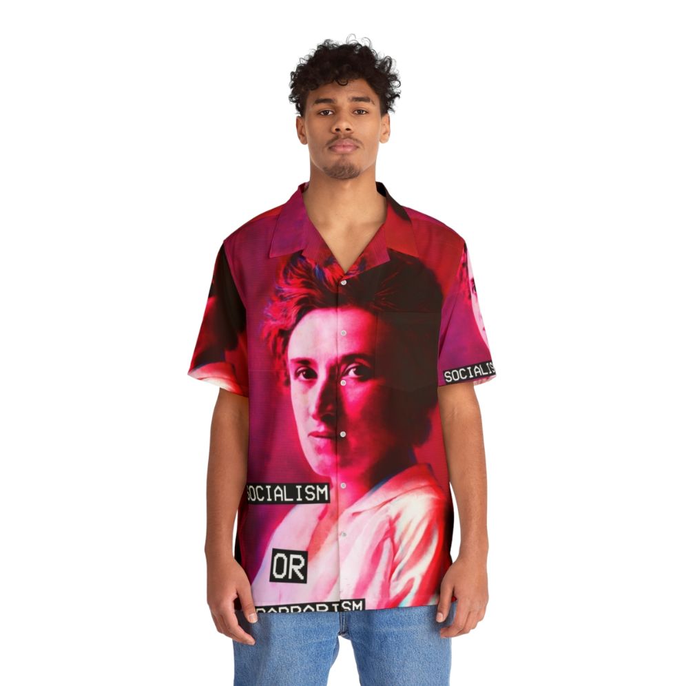 Rosa Luxemburg Inspired Antifascist Hawaiian Shirt - People Front