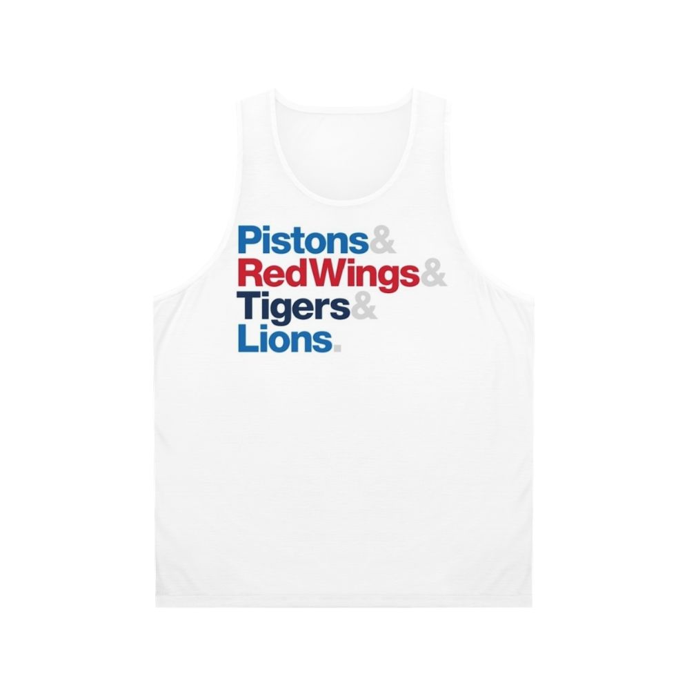 Detroit Sports Teams Unisex Tank Top