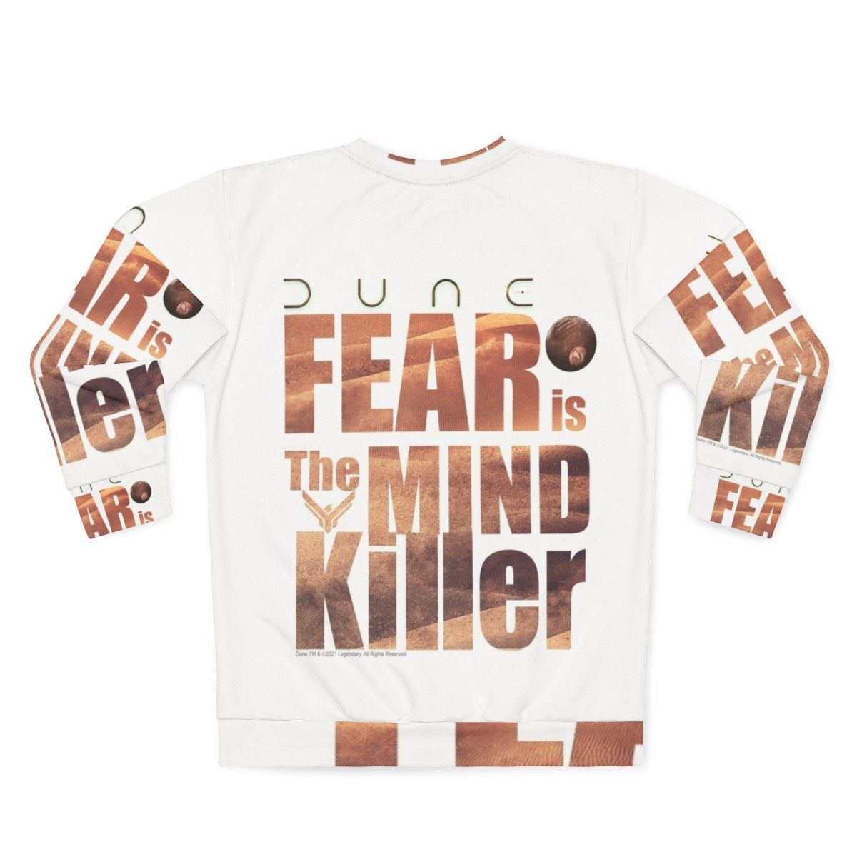 Dune 2020 "Fear Is The Mind Killer" Sci-Fi Sweatshirt - Back