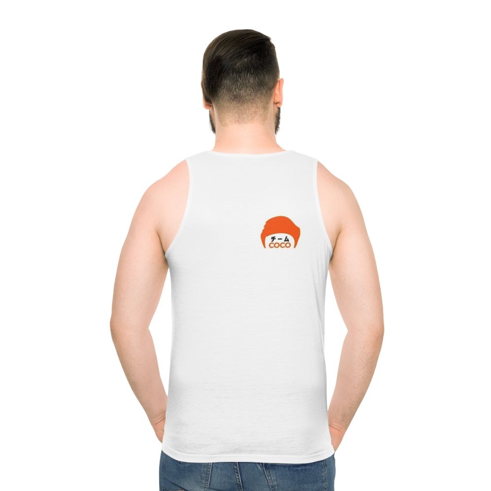 Team Coco Kanji Unisex Tank Top - men back