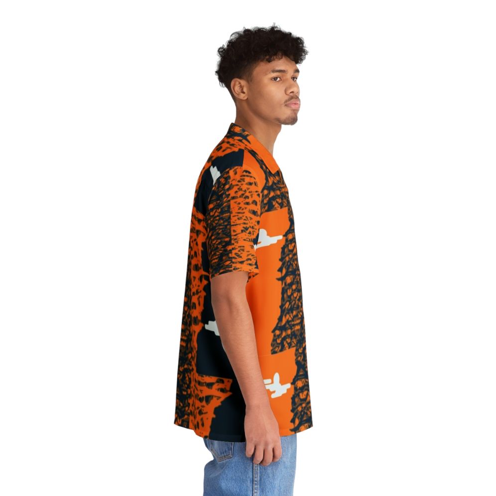 Vibrant houses pattern Hawaiian shirt with Japanese design - People Pight