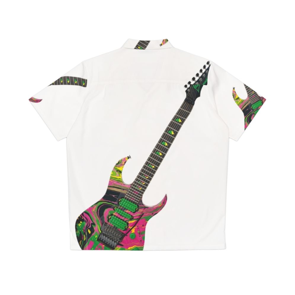 Ibanez Universe UV77 MC Hawaiian Shirt with Steve Vai Guitar Design - Back