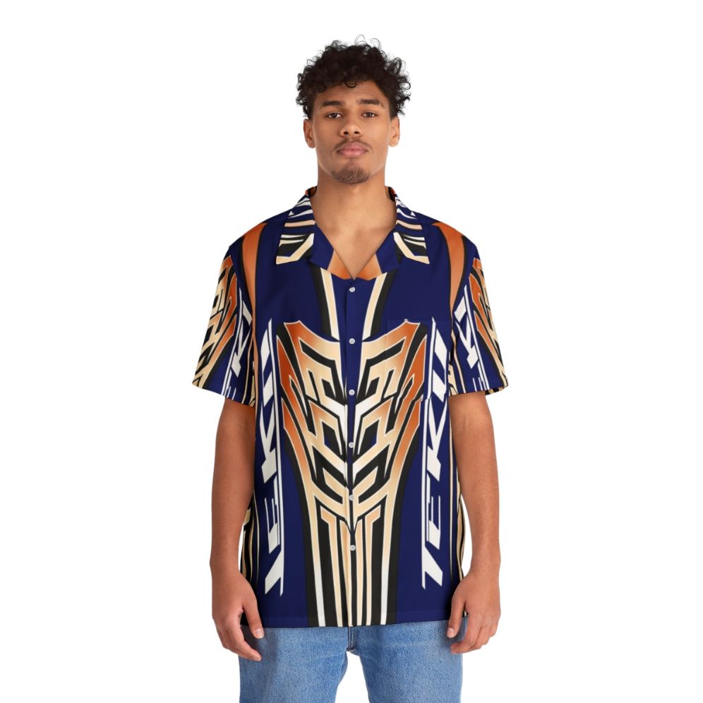 Battle Spec Hawaiian Shirt featuring Acceleracers Teku Vert Wheeler - People Front