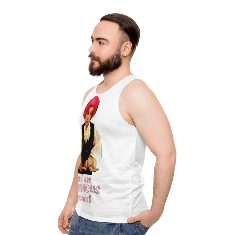 Unisex tank top with LGBT pride design - men side