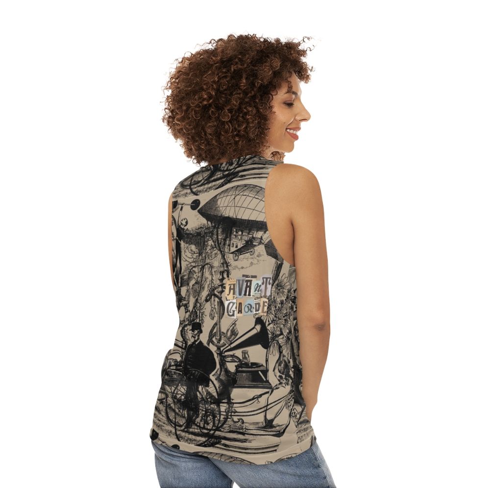 Avant garde music creative process unisex tank top - women back