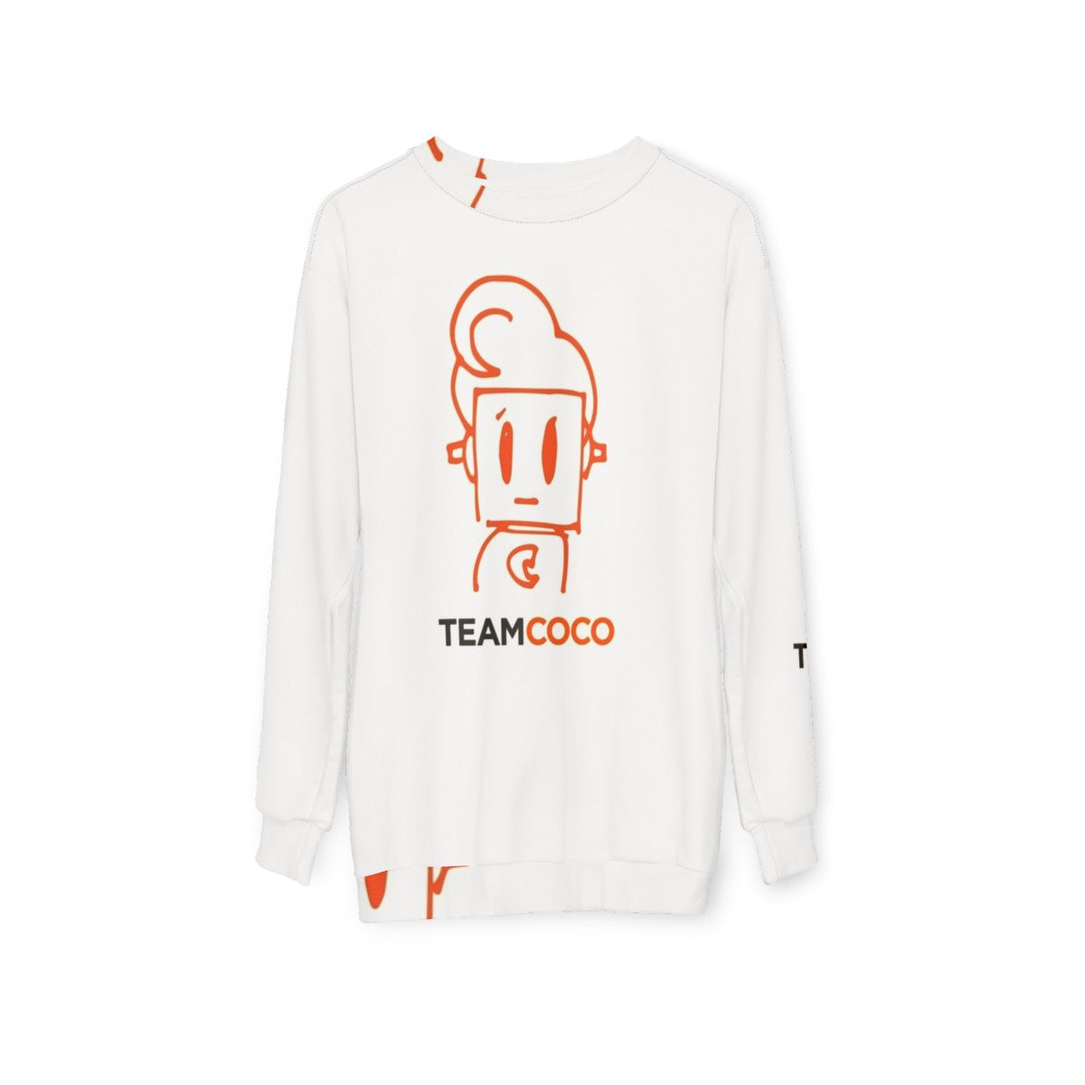 Coco Robot Doodle Sweatshirt featuring Conan Obrien - hanging