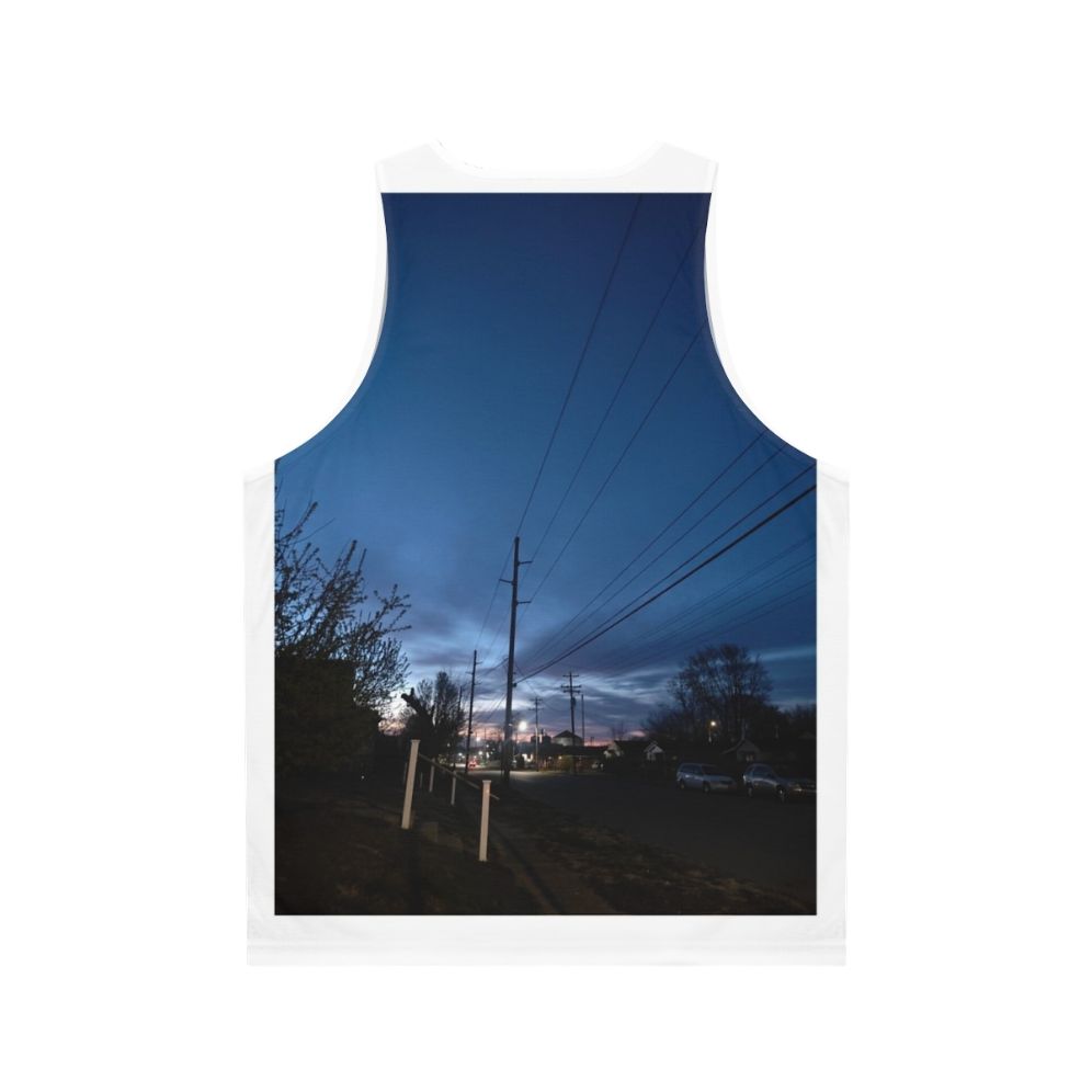 Winter Sunrise Unisex Tank Top - Back