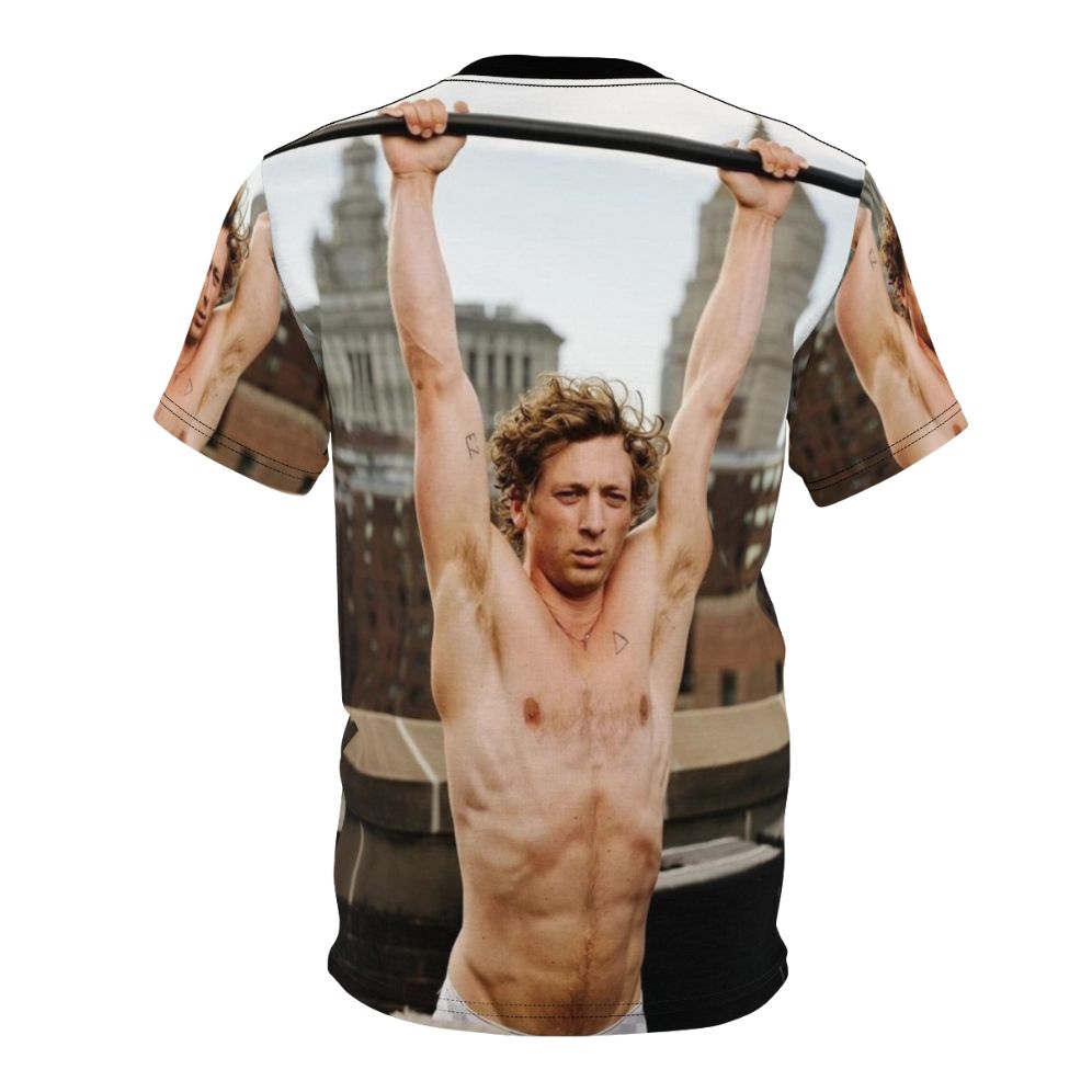 Vintage-style T-shirt featuring an image of actor Jeremy Allen White - Back