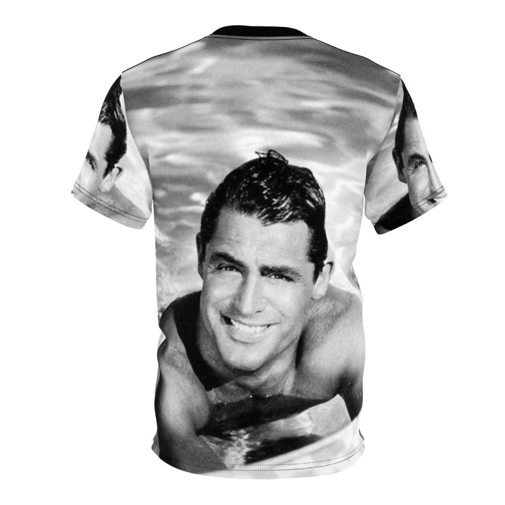 Vintage-inspired graphic t-shirt featuring classic Hollywood actor Cary Grant - Back