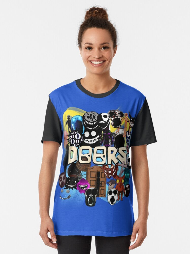 Roblox Doors Game Entities New Update Graphic T-Shirt - Women