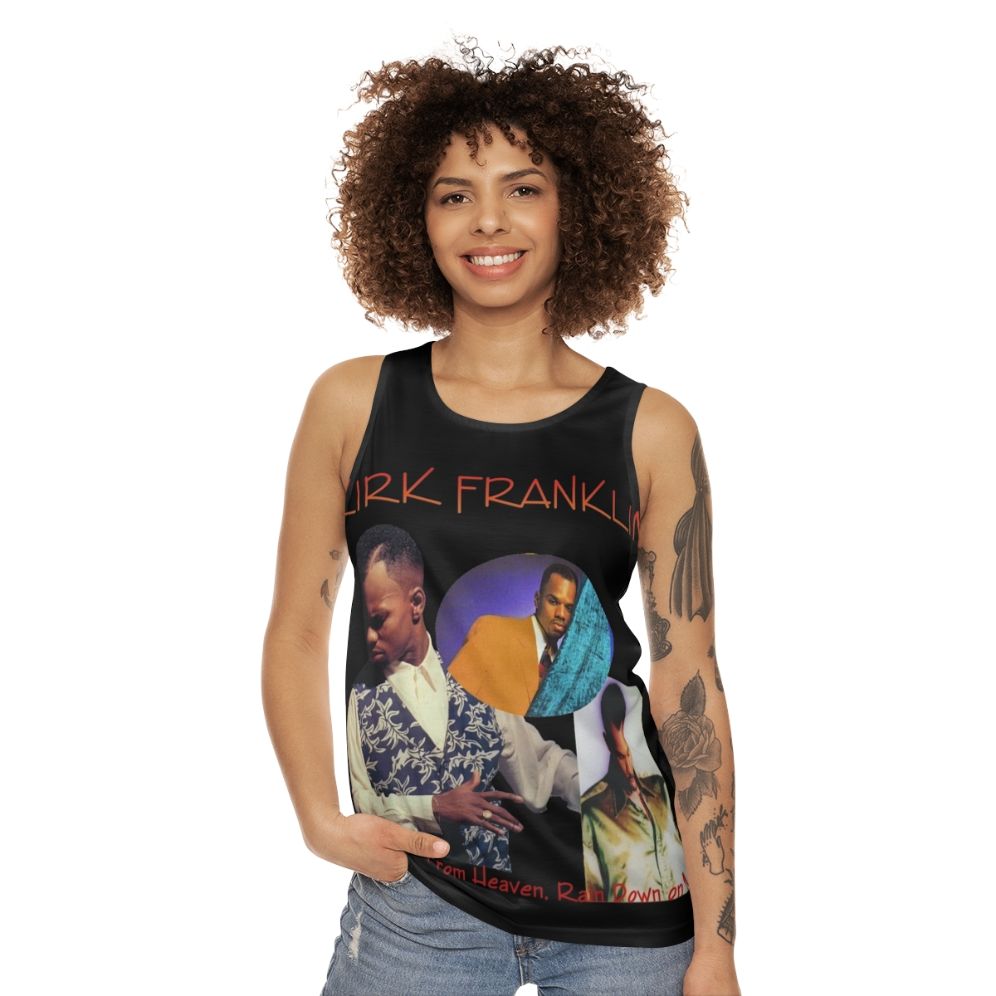 Kirk Franklin 90s music inspired black tank top - women