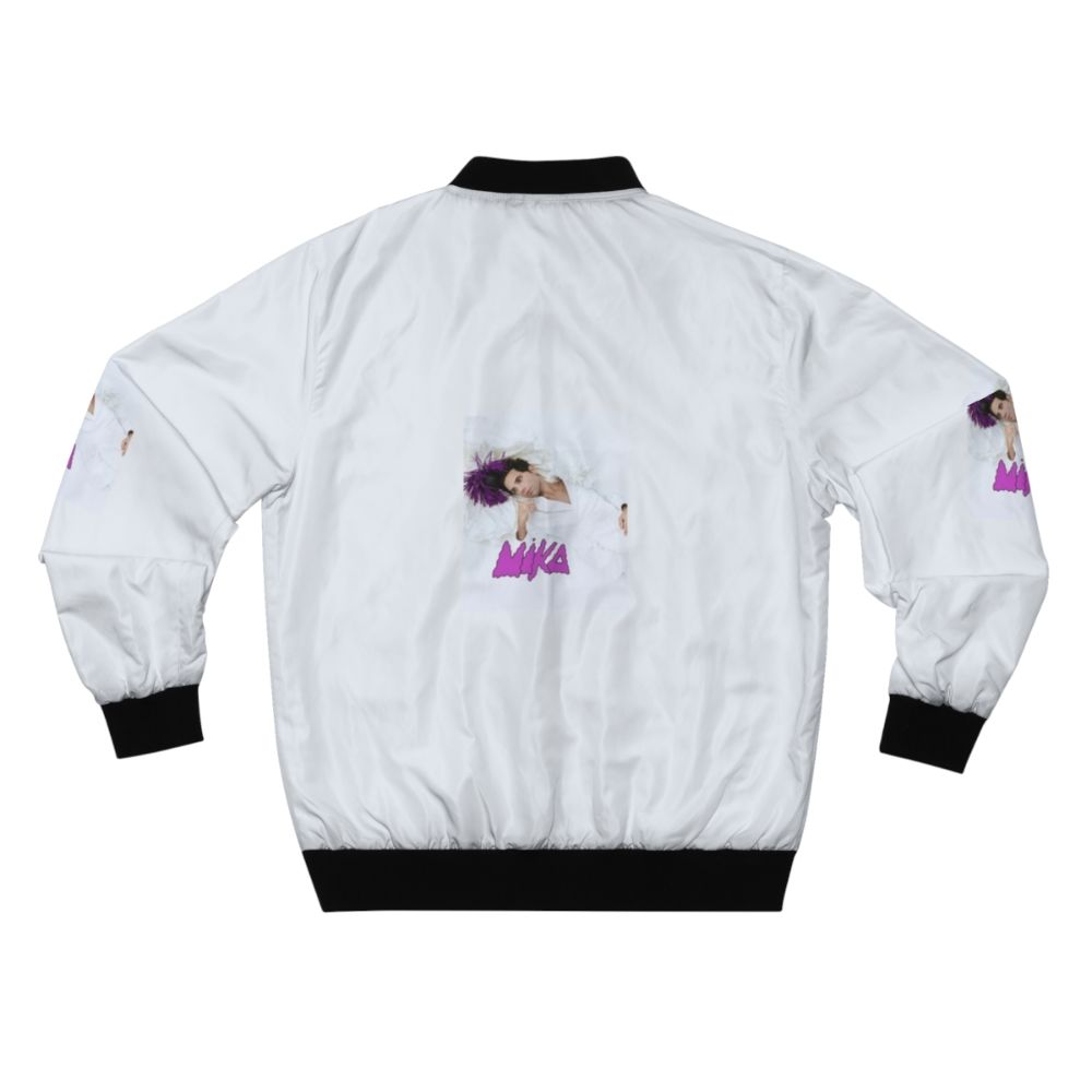 MIKA Bomber Jacket featuring summer festival inspired design - Back