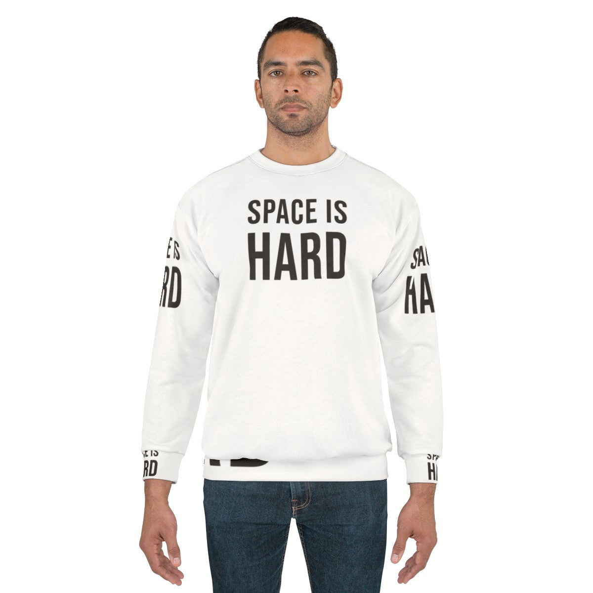 Space Force Netflix Sweatshirt featuring humorous quotes and sayings - men