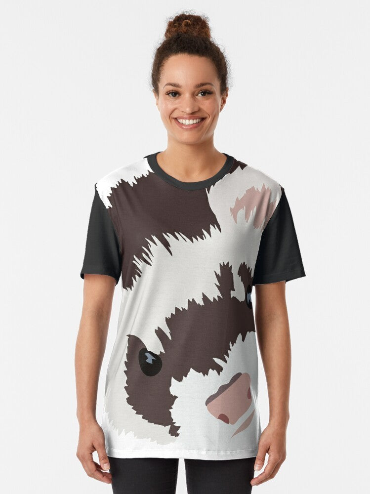 Ferret head vector graphic t-shirt - Women