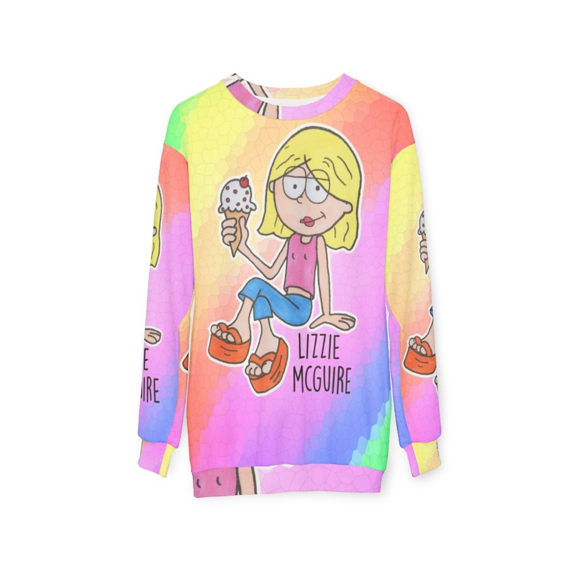 Lizzie McGuire Cartoon Graphic Sweatshirt - hanging