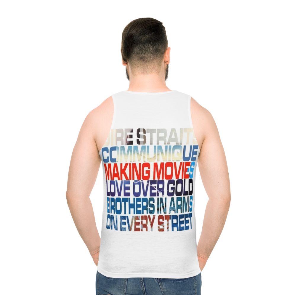 Dire Straits Albums Unisex Tank Top - men back