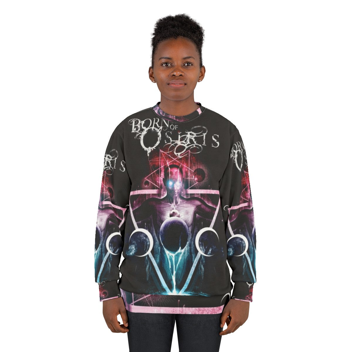 Born Of Osiris Abstract Chaos Metalcore Sweatshirt - women