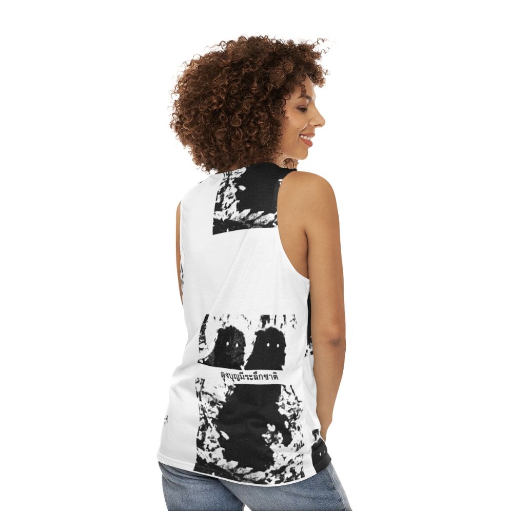 Uncle Boonmee Unisex Tank Top with Mystic Creature Design - women back