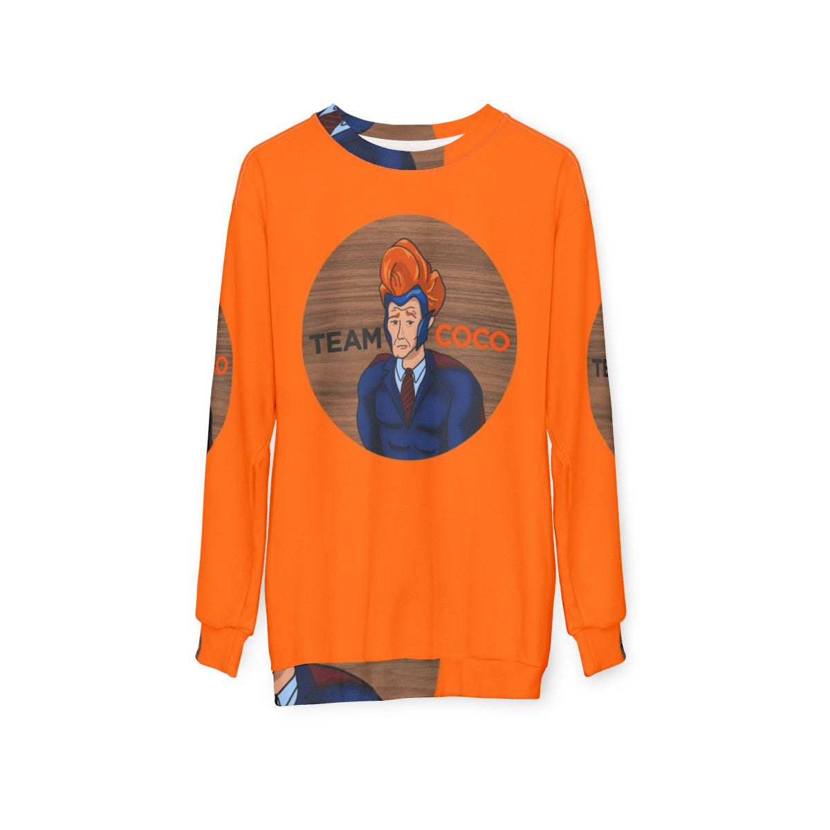 Conan O'Brien Team Coco Comedy Sweatshirt - hanging