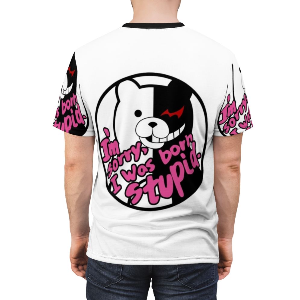 Danganronpa inspired all-over-print t-shirt with graphic design - men back