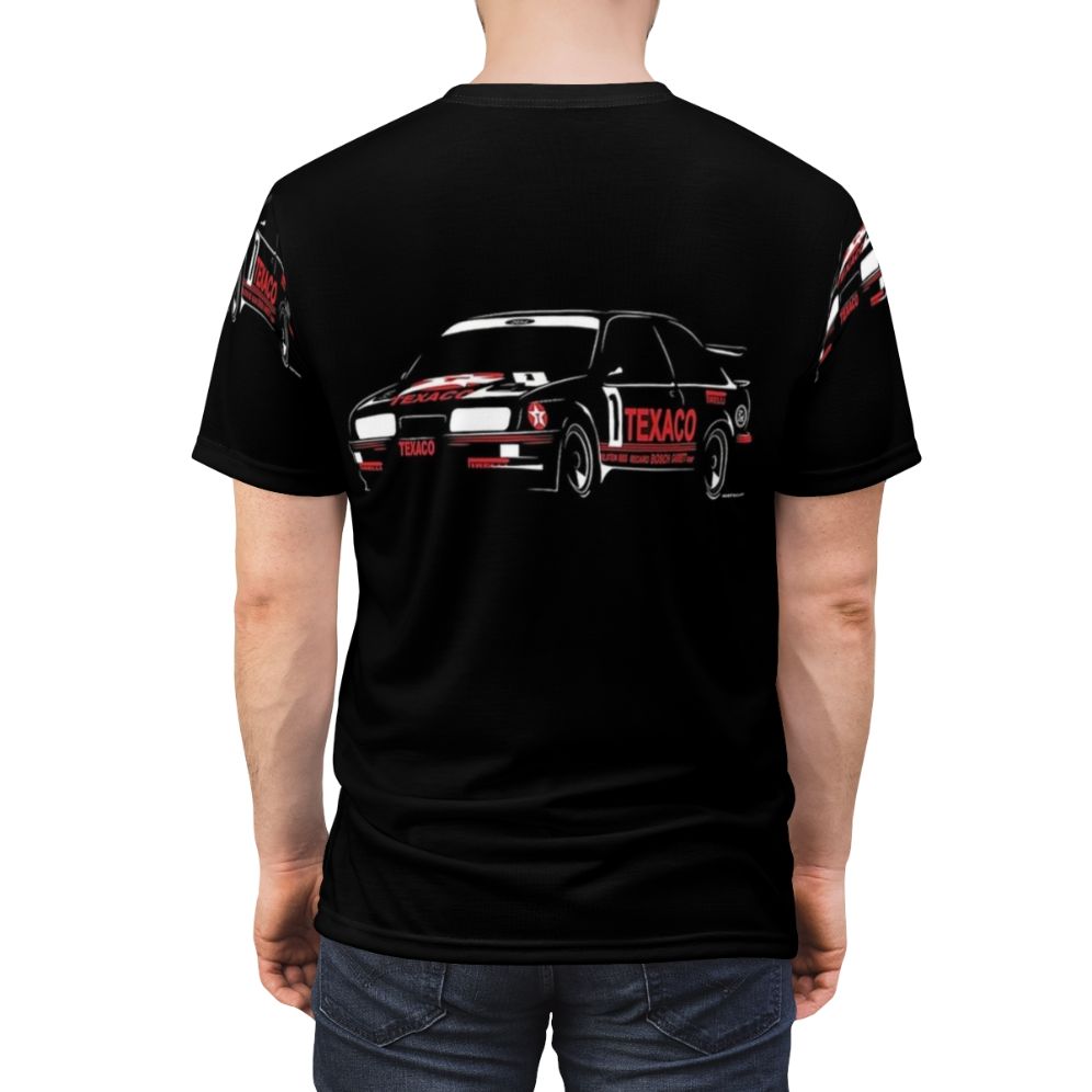 Sierra Cosworth inspired all-over print t-shirt for car enthusiasts - men back