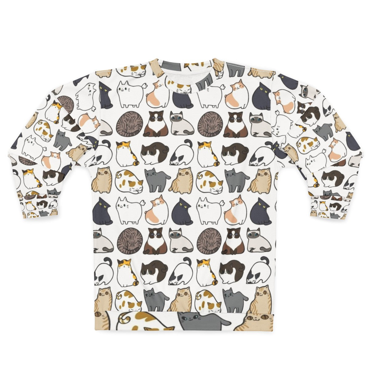 Cats Print Cozy Sweatshirt